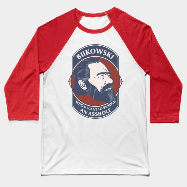 Bukowski Baseball T-Shirt by Tift23